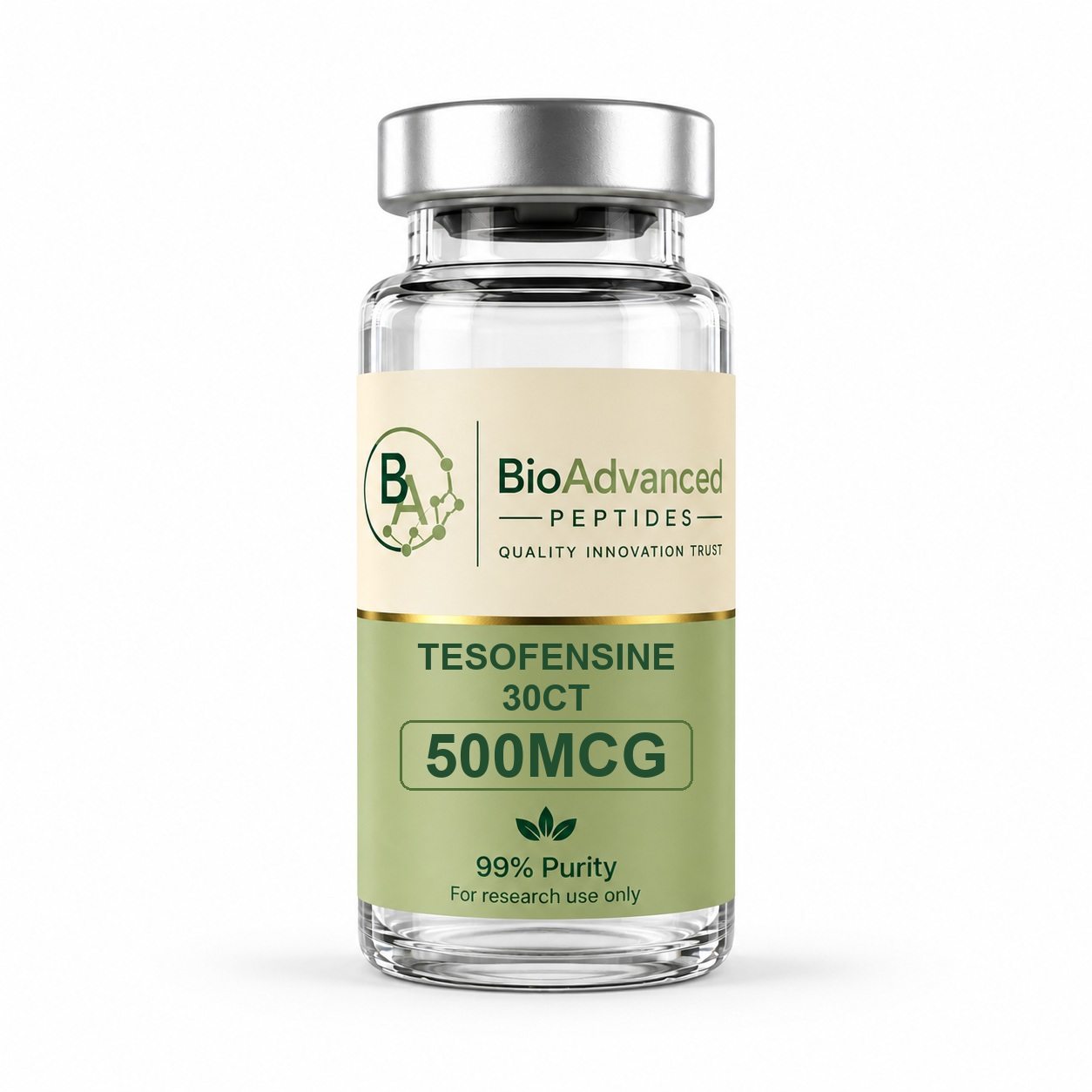 Tesofensine 500MCG 30ct product vial - BioAdvanced Peptides, for research use only